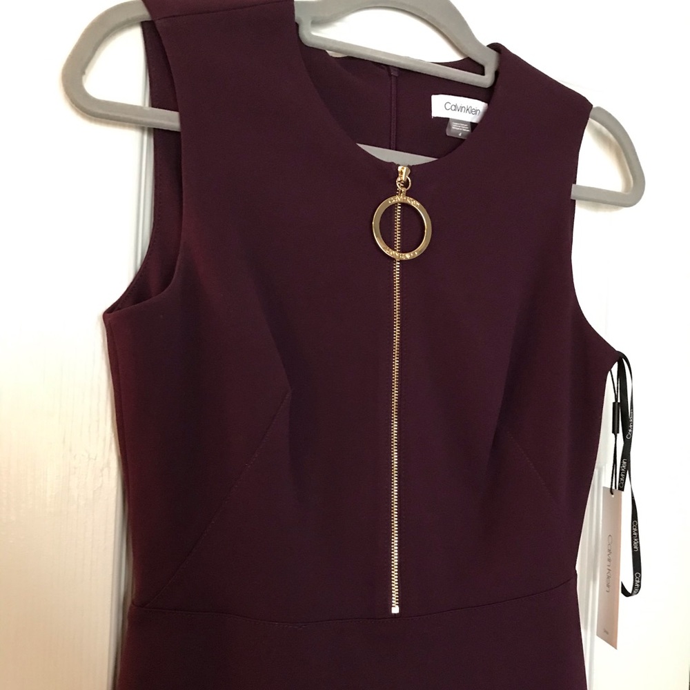 Calvin Klein Fitted Sheath Dress Sleeveless sz. 4